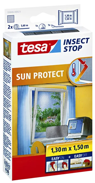 Insectenhor tesa SUN raam 1.3x1.5m antraciet