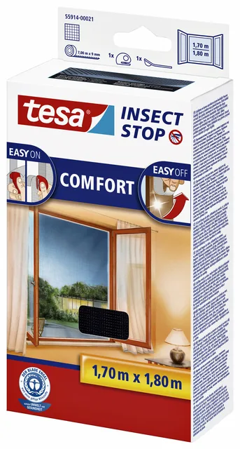 Insectenhor tesa raam 1.7x1.8m zwart