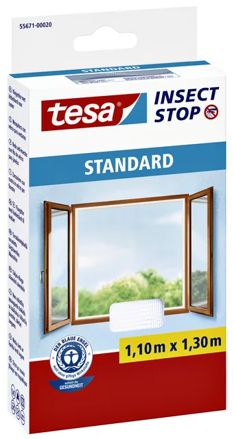 Insectenhor tesa STANDARD raam 1.10x1.30m wit