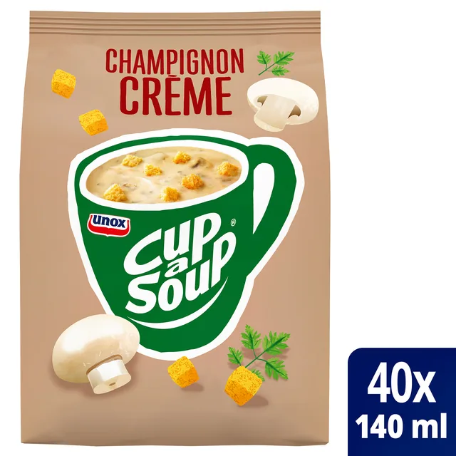 Cup-a-Soup Unox machinezak champignon creme 140ml