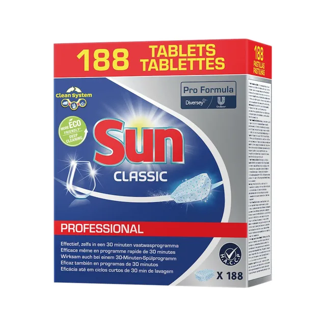 Vaatwastabletten Sun Professional Classic 188st