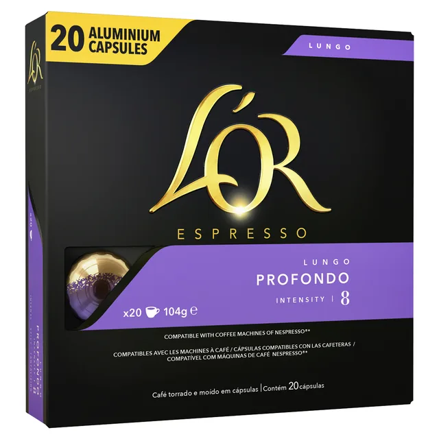 Koffiecups L'Or espresso Lungo Profondo 20st