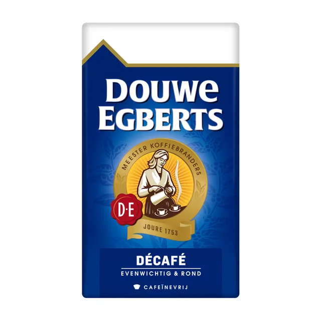 Koffie Douwe Egberts snelfiltermaling decafe 250gr