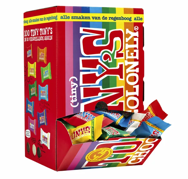 Chocolade Tony Chocolonely tiny mix doos 100 st