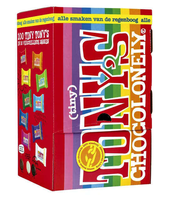 Chocolade Tony Chocolonely tiny mix doos 100 st