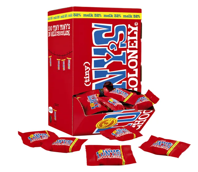 Chocolade Tony Chocolonely tiny melk doos 100 st