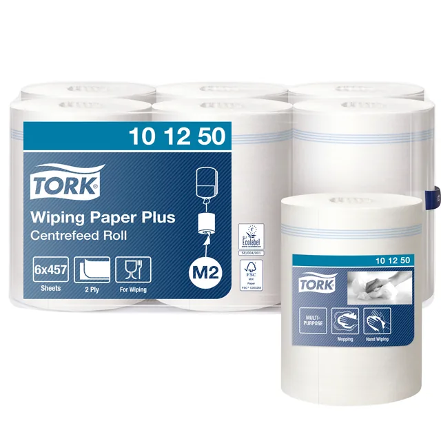 Poetspapier Tork M2 Advanced 2laags 160m wit