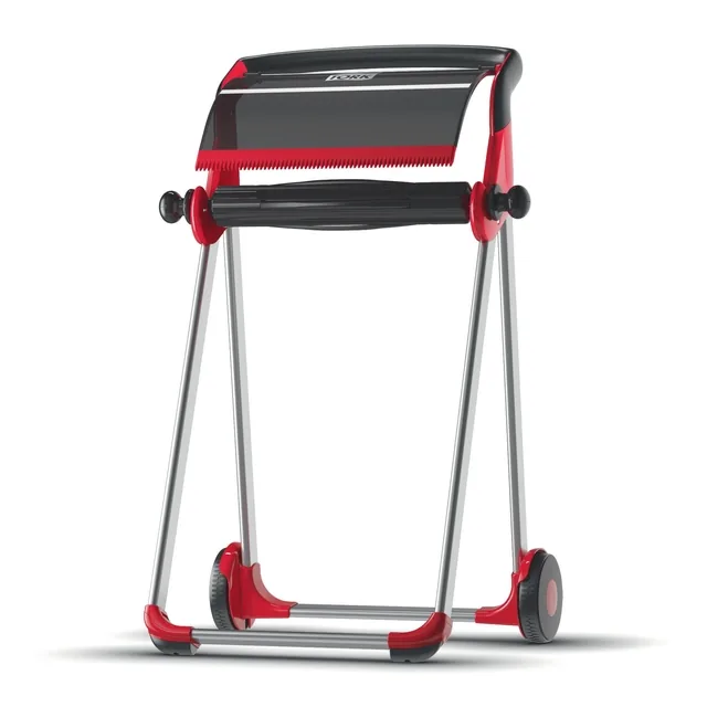 Poetspapierdispenser Tork W1 vloerstandaard rood