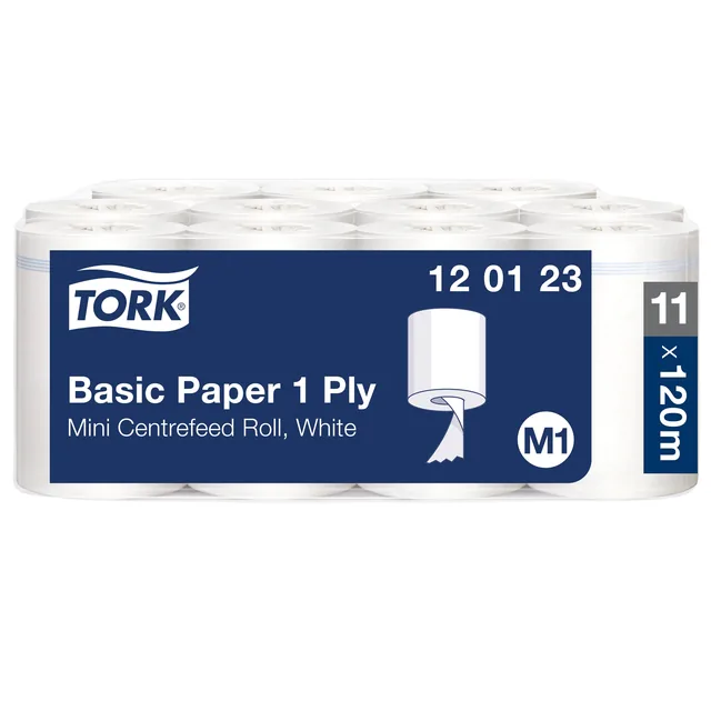 Poetspapier Tork M1 Universal 1laags 120m wit