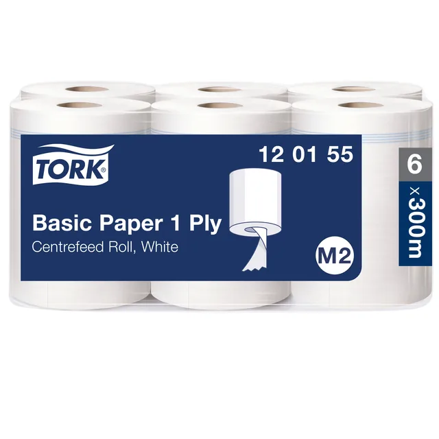 Poetspapier Tork M2 Universal 1laags 300m wit