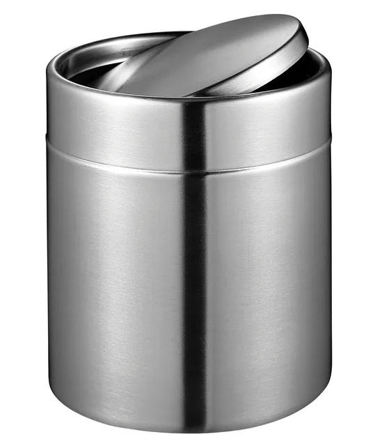 Afvalbak EKO Fandy tafelmodel swingdeksel 1.5l rvs