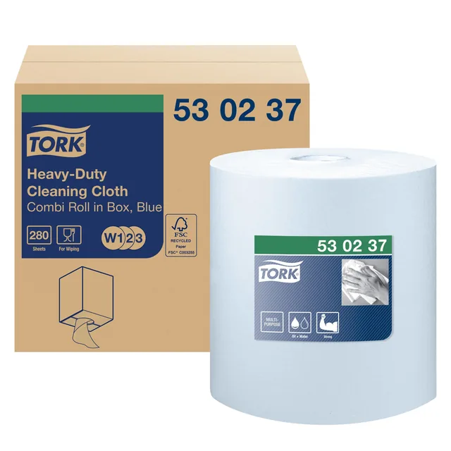Reinigingsdoek Tork W1 W2 W3 Premium blauw