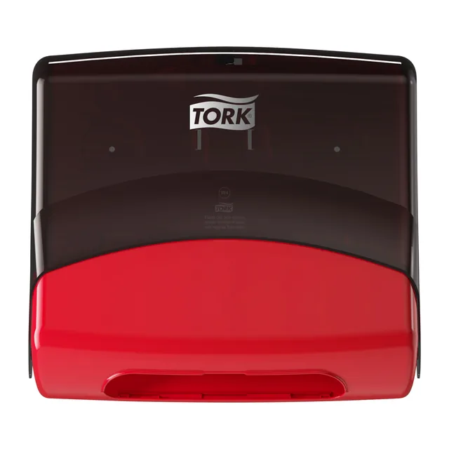 Reinigingsdoekdispenser Tork W4 gevouwen rood