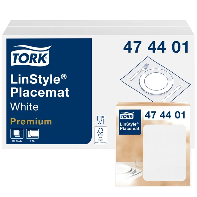 Placemat Tork Advanced 1laags 420x270mm wit