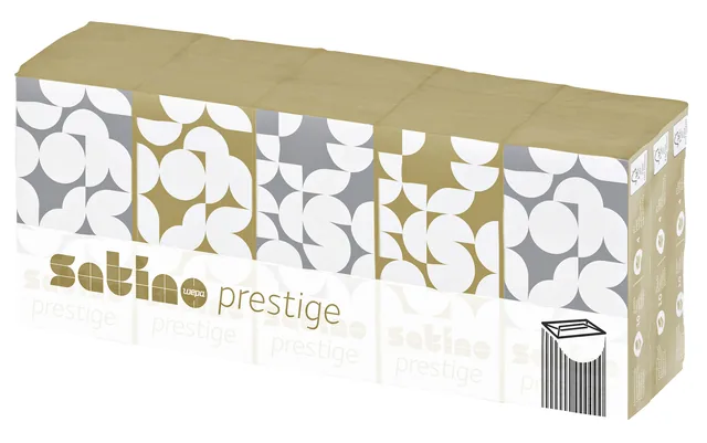 Zakdoek Satino Prestige 4laags 15x10 vel wit