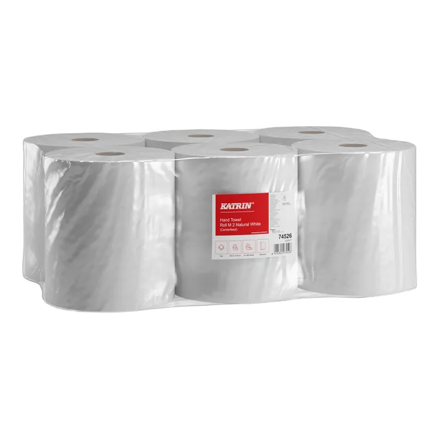 Poetspapier Katrin medium 2-laags wit 74526