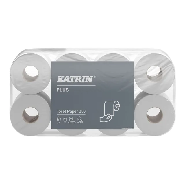 Toiletpapier Katrin 3laags 250 vel wit 11711