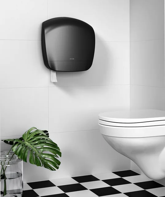 Toiletpapierdispenser Katrin Gigant L zwart 92162