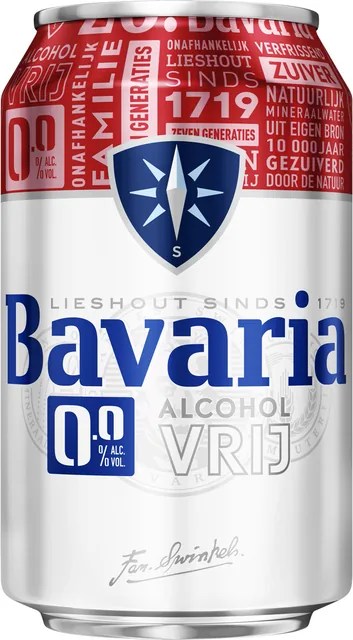 Bier Bavaria 0.0 blik 330ml