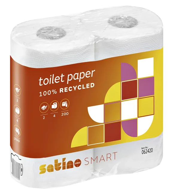 Toiletpapier Satino MT1 Smart 2laags 200 vel wit
