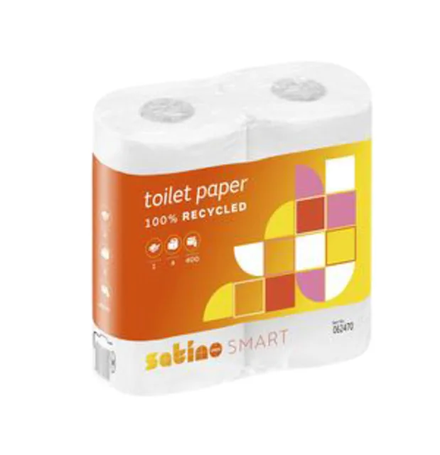 Toiletpapier Satino MT1 Smart 2laags wit 062470