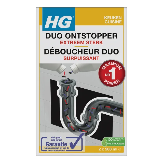 Ontstopper HG Duo  2x500ml