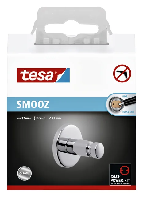 Handdoekhaak tesa Smooz verchr zelfkl