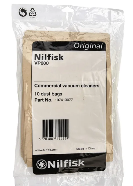 Stofzuigerzak Nilfisk VP600 10 stuks