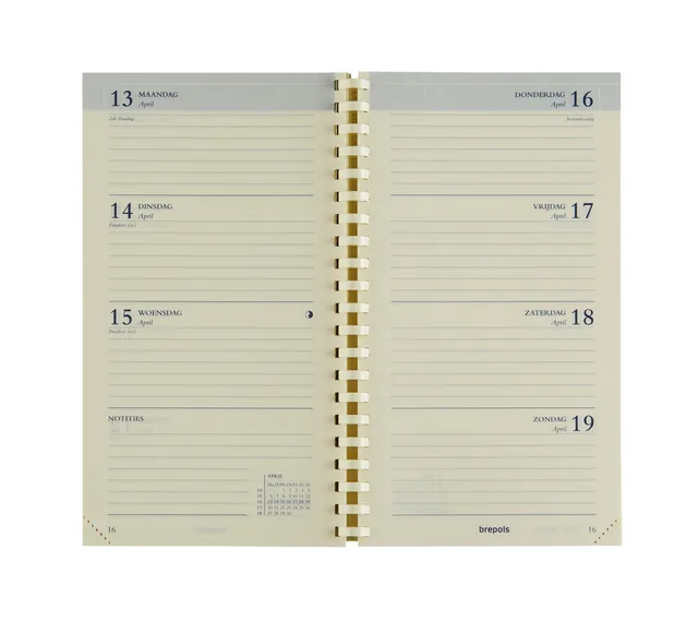 Agendavulling 2027 Brepols Interplan 7d/2p