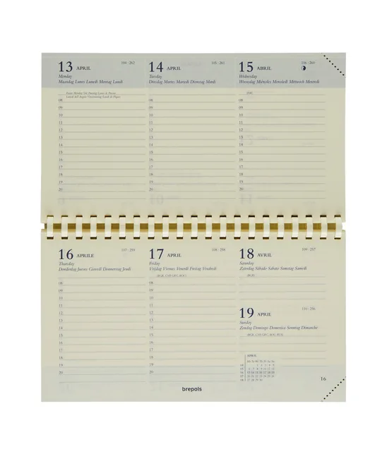Agendavulling 2026 Brepols Omniplan 7d/2p