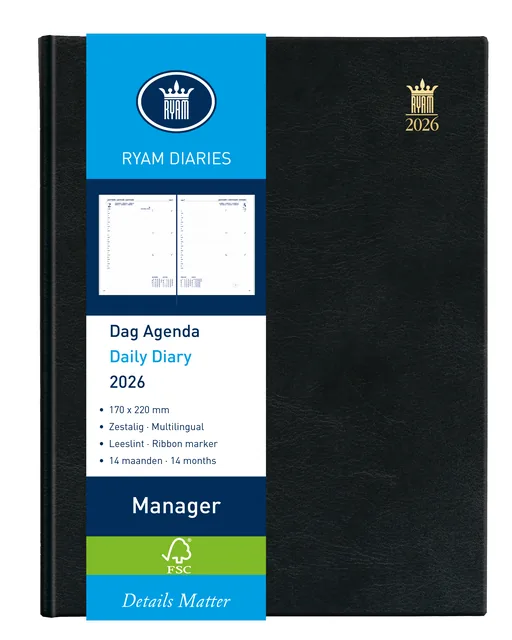 Agenda 2027 Ryam Manager Mundior 1dag/1pagina zw