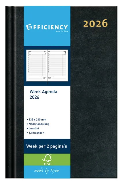 Agenda 2027 Ryam Efficiency Baladek 7d/2p zwart