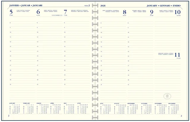 Agendavulling 2027 Ryam Executive 7d/2p staand