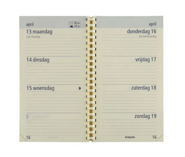 Agendavulling 2026 Brepols Opt Pocket 7d/2p