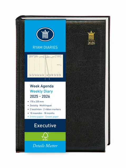Schoolagenda 26-27 Ryam Executive Mundior 7d/2p zw
