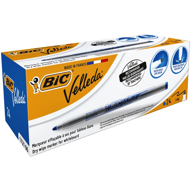 Whiteboardmarker Bic 1721 rond F blauw