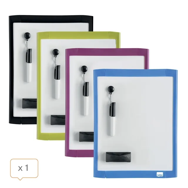 Whiteboard Nobo 21.6x28cm magnetisch assorti