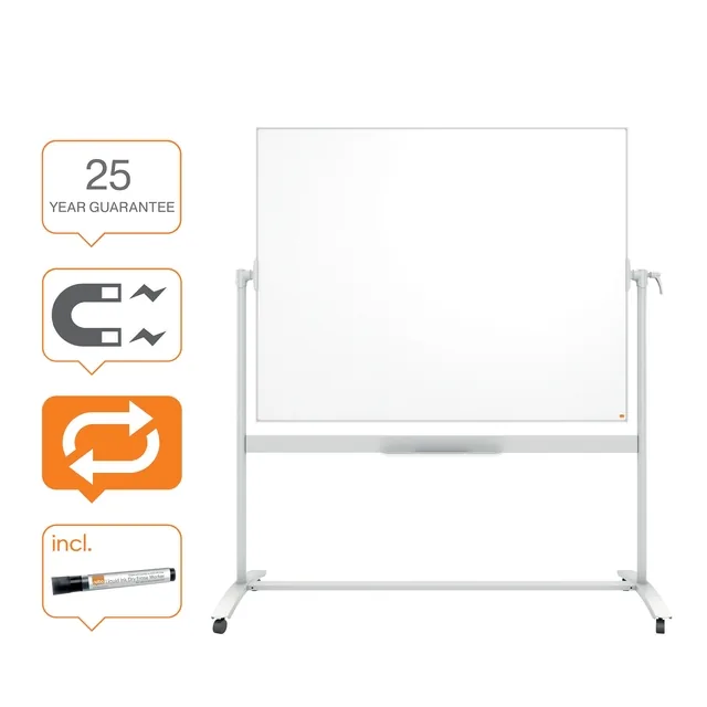 Whiteboard Nobo kantelbord 120x150cm magnetisch em