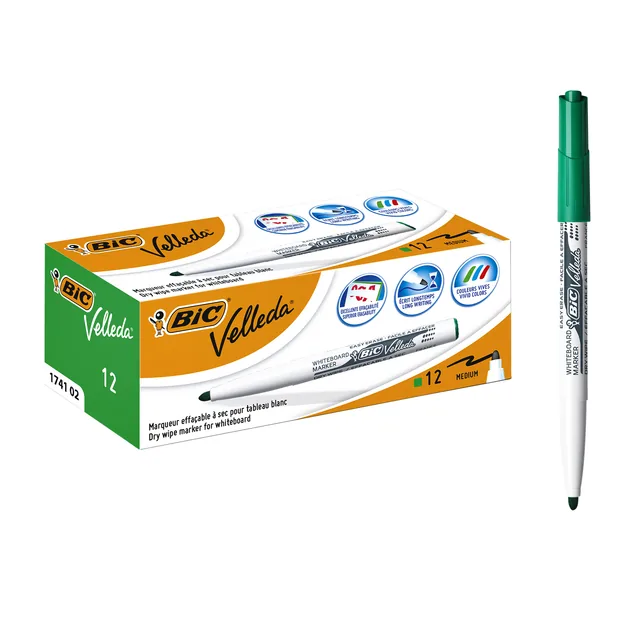 Whiteboardmarker Bic 1741 rond M groen