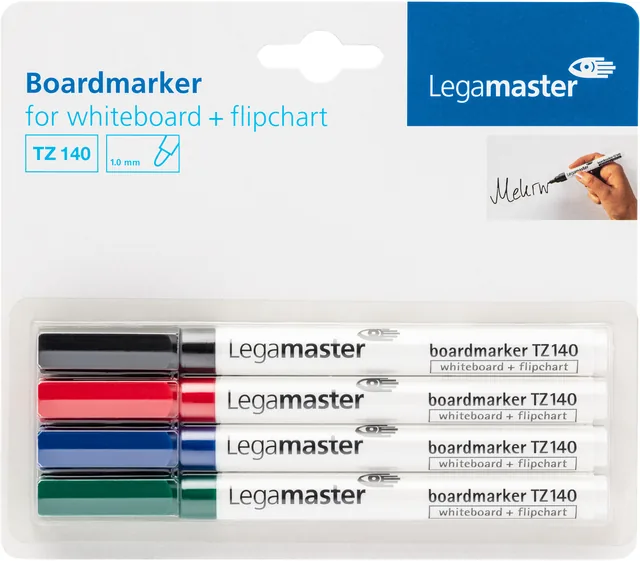 Whiteboardmarker Legamaster TZ140 1mm 4st ass