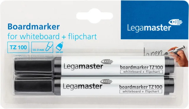 Whiteboardmarker Legamaster TZ100 2mm 2st zw