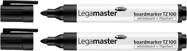 Whiteboardmarker Legamaster TZ100 2mm 2st zw