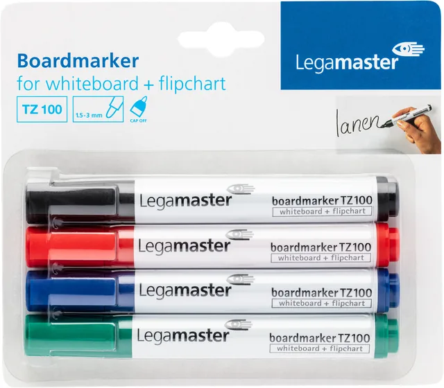 Whiteboardmarker Legamaster TZ100 2mm 4st ass