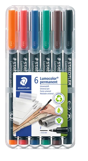 Viltstift Staedtler OHP Lumo F 318 perm wp6