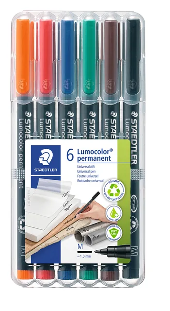 Viltstift Staedtler OHP Lumo M 317 perm wp6