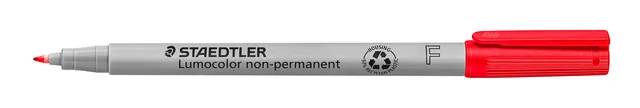 Viltstift Staedtler OHP Lumo F 316 non perm rood