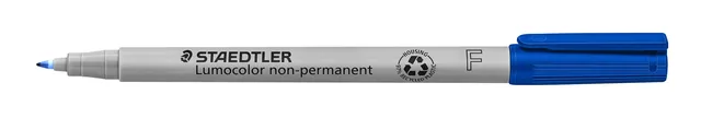 Viltstift Staedtler OHP Lumo F 316 non perm blauw