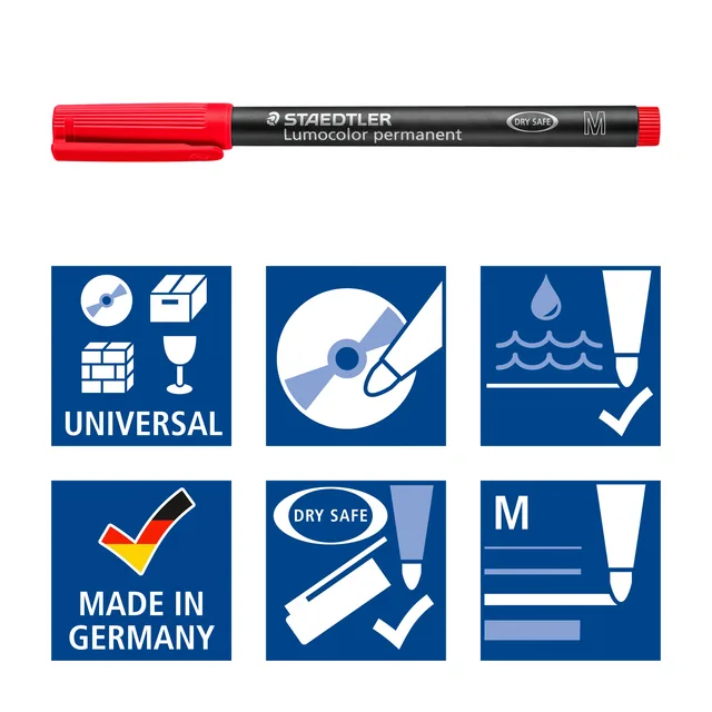 Viltstift Staedtler OHP Lumo M 317 perm wp4