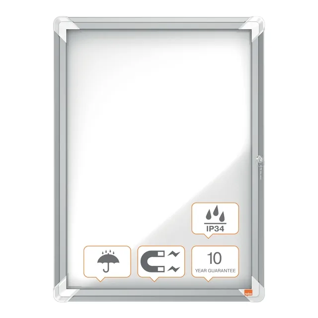 Buitenvitrine Nobo Premium Plus 4xA4 magnetisch