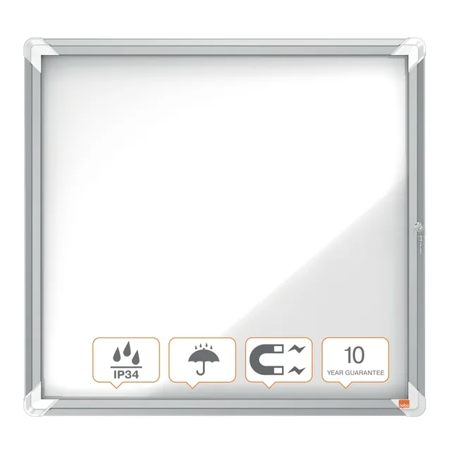 Buitenvitrine Nobo Premium Plus magnetisch 6xA4